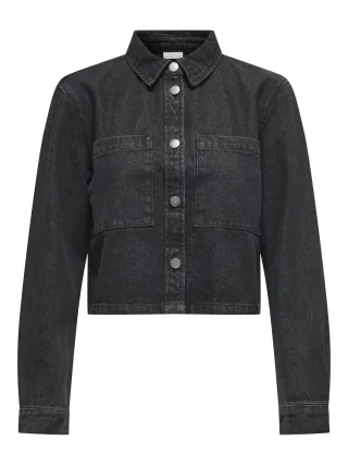 JDY - JDYMARLY L/S BOXY SHACKET DNM NOOS Black Denim - Gr. - XL