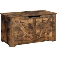 VASAGLE Sitzbank, Spielzeugtruhe, Sitztruhe, 80 / 100 (Länge) x 40 x 46 cm