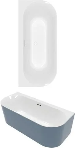 Villeroy & Boch Vorwand-Badewanne Loop&Friends OVAL 1700x 750x600mm OVAL Vorwand-Badewanne ColourOnD A170LOF9CSBCV01