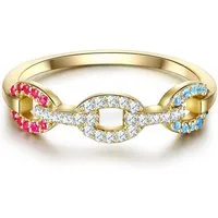 Lulu & Jane Fingerring gelbgold, mit Zirkonia