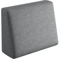 sunnypillow Rückenkissen Palettenkissen mit abnehmbarem Bezug Seitenkissen 60x40x20/10cm, Grau