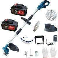 BBWL Akku-Rasentrimmer bürstenlos 650W mit 4500 U/min, 9 Zoll Klingen, kabellos, Freischneider für Garten, 20–30 Min Laufzeit