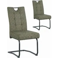 B&D home Freischwinger SOFIA (Set, 2 St), mit Taschenfederkern-Sitz und Griff, 140kg belastbar
