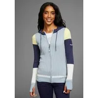 KangaROOS Kapuzenstrickjacke mit Colorblock, große Größen
