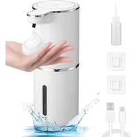 SinLaw Seifenspender Automatischer Seifenspender,wasserdicht ohne Berührung der Spenderwand, 380ml IPX5 wasserdichter berührungsloser Seifenspender zur Wandmontage
