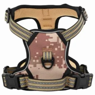 VidaXL Hundegeschirr braun/ beige M