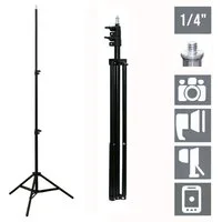 TronicXL 210cm Stativ Tripod Kamera Licht Actioncam Webcam Ständer Halterung Stativhalterung (Höhe: 210cm)