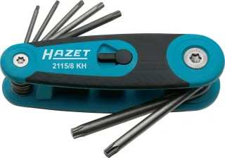 HAZET Winkelschraubendreher-Satz Innen TORX® Profil 8-teilig - 2115/8KH