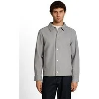 TOM TAILOR Denim Wolljacke mit Druckknöpfen und Eingrifftaschen