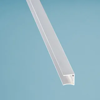 Alu Abschlussprofil | Kantenschutz oberer Abschluss | Plattenstärke 16 mm | pressblank