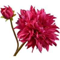 Künstliche Zimmerpflanze Seidenblume Dahlie Fuchsia (81cm), SILK-KA