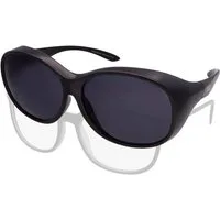 ActiveSol Sonnenbrille Überzieh-Sonnenbrille Mega extra dunkel Kategorie 4 für Brillenträger, polarisiert