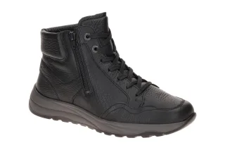 Waldl?ufer 662801 K-JOHN Herrenstiefelette schwarz - bequeme ?bergangsschuhe