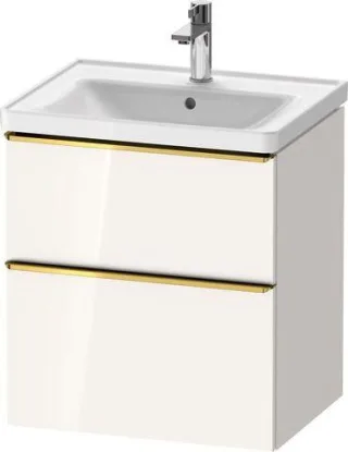Duravit D-Neo Waschtischunterbau wandhängend Weiß Hochglanz 584x452x625 mm - DE4359034220000 DE4359034220000