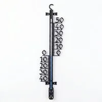 Lantelme Gartenthermometer 47cm Außenthermometer Analoge Temperaturanzeige -40 bis 50°C, 1-tlg., Aus Kunststoff Farbe Schwarz, Deutsche Herstellung Thermometer für Außen Garten und Innen