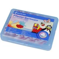 FIRST AID ONLY® Wundpflaster Kinderpflaster Set 45 Stück, Buntes Pflaster Set für Kinder (Vorratspack, 45 St), Sanft zur Haut