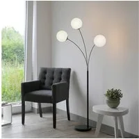 OTTO home Stehlampe Nellin, ohne Leuchtmittel, Stehleuchte mit großen Glaskugeln amberfarben oder opal matt weiß