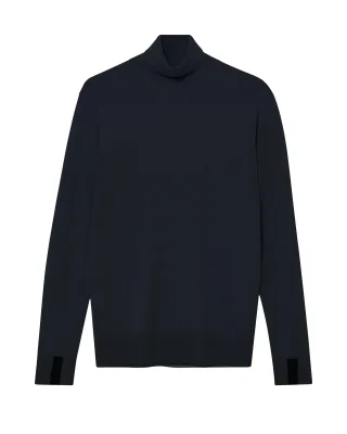 mos mosh gallery - MMGAdam Soft Roll Neck Knit navy - Gr. - L
