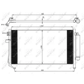 NRF Klimakondensator + Trockner Subaru Forester 35869