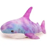 Tinisu Plüschfigur Hai Regenbogen Kuscheltier Glitzer - 30 cm weiches Plüschtier