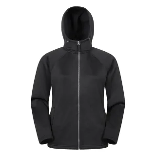 Mountain Warehouse - "Nevis" Hoodie mit durchgehendem Reißverschluss für Damen (Samtschwarz)