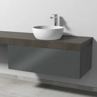 Sanipa Waschtischunterbau mit Auszug 2morrow (P2325) 340x1000x520 Anthrazit-Glanz, P232579 P232579