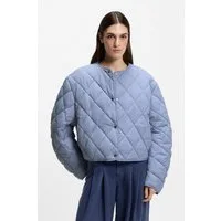 BOSS ORANGE Steppjacke Paressa Premium Damenmode Übergangsjacke mit Raffung an den Ärmeln