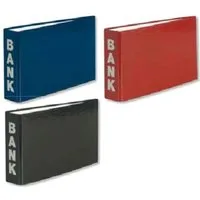 Stylex Schreibwaren Bankordner 3 Bankordner 140x250mm Ordner für Kontoauszüge blau bourdeaux schwarz