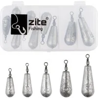 Zite Birnenblei 14tlg. Set Grundblei 25g-60g Tropfenblei Angeln Süß- & Salzwasser