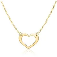 Unique Goldkette Unique Herzkette für Damen aus 9-karätigem Gold