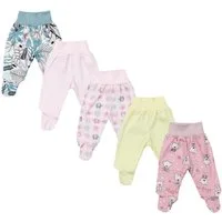 TupTam Schlupfhose TupTam Baby Unisex Hose mit Fuß Bunte 5er Pack