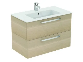 Ideal Standard Ersatzteil untere Schublade EUROVIT, f.K2978, Weiß / Eiche hell, EF028OS EF028OS