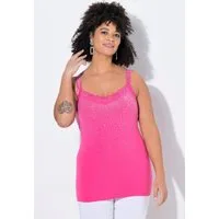MIAMODA Longtop Top ärmelloser Slim Fit Ziernieten Spitze