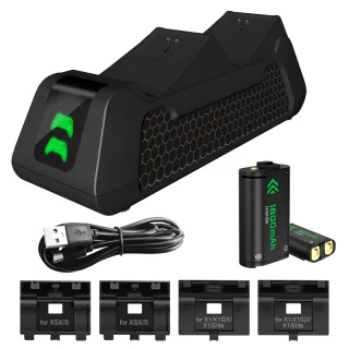 SKYPHER HHC-X1052 Dual Controller Charging Dock 1800mAh Battery Type-C Rechargeable Battery Pack Gaming Accessories for