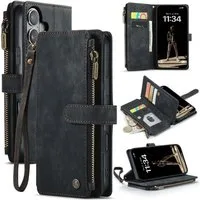 SmartUP Smartphone-Hülle für iPhone 16 Plus Klapphülle Fliphülle Tasche Case Cover Geldbörse 6,7 Zoll, Integrierte Standfunktion, integrierte Geldbörse