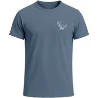 Neverless Print-Shirt Herren T-Shirt mit Dino Print – Lustiges T-Rex Logo auf der Brust – mit Print