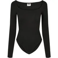 URBAN CLASSICS Langarmshirt Urban Classics Damen Ladies Organic Longsleeve Body (1-tlg)