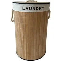 HTI-Living Wäschekorb Wäschesammler 66 Liter Briena rund (Stück, 1 St., 1 Wäschesammler), Wäschekorb mit herausnehmbarem Wäschsack