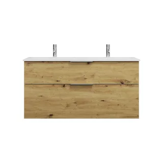 Burgbad Mineralguss Waschtisch-Set Eqio Eiche Dekor Urban/Alpinweiss, SEYV122F5662C0001 SEYV122F5662C0001