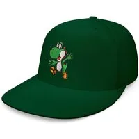 Blondie & Brownie Snapback Cap Unisex Erwachsene Yoshi Stick Patch Mario Luigi Super Retro Konsole One Size