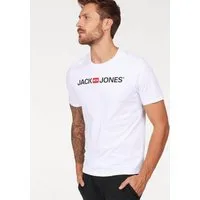 Jack & Jones T-Shirt JJECORP mit Print, vielseitig kombinierbar für den Alltag Logodruck, modisch, regular fit, Baumwolle, Rundhals