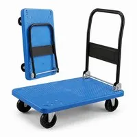 relaxdays Transportwagen klappbar 300 kg, (1-St), blau
