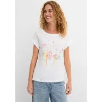 bonprix T-Shirt bequeme Passform, Kurzarm-Design, aus Baumwolle