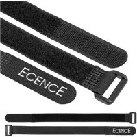 ECENCE Kabelzubehör 12er Set Klettkabelbinder 2cm x 30cm Klettband