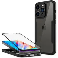 Nalia Smartphone-Hülle Apple iPhone 14 Pro Max 17 cm (6,7 Zoll), Klare 360 Grad Hülle / Rundumschutz / Hybrid Case / Schutzrahmen Matt