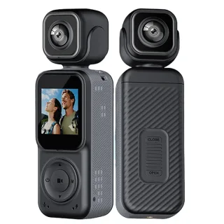 Q3 Portable Action Camera 4K Ultra HD Dual Lens Mini Recorder WiFi Night Vision 2000mAh Battery Loop Recording for Sport
