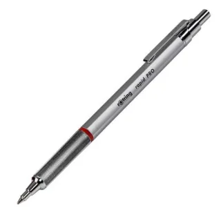 rotring Rapid Pro Kugelschreiber Chrom mit Mine M-Blau