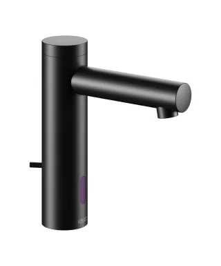 Keuco IXMO Black Selection Elektronik-Waschtischmischer, mit Temperaturregul., Stecker, schwarz matt 59512371100