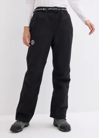 bonprix Ski Thermohose mit Fleecefutter wasserdicht, schwarz, Gr.44, Wasserdichte Skihose mit weichem Innenfutter und besonders bequemen Bund inkl. Gürtel, aus Fleece
