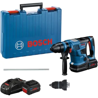 Bosch Akku-Bohrhammer BITURBO mit SDS plus GBH 18V-34 CF mit 2x Akku ProCORE18V - 0611914003